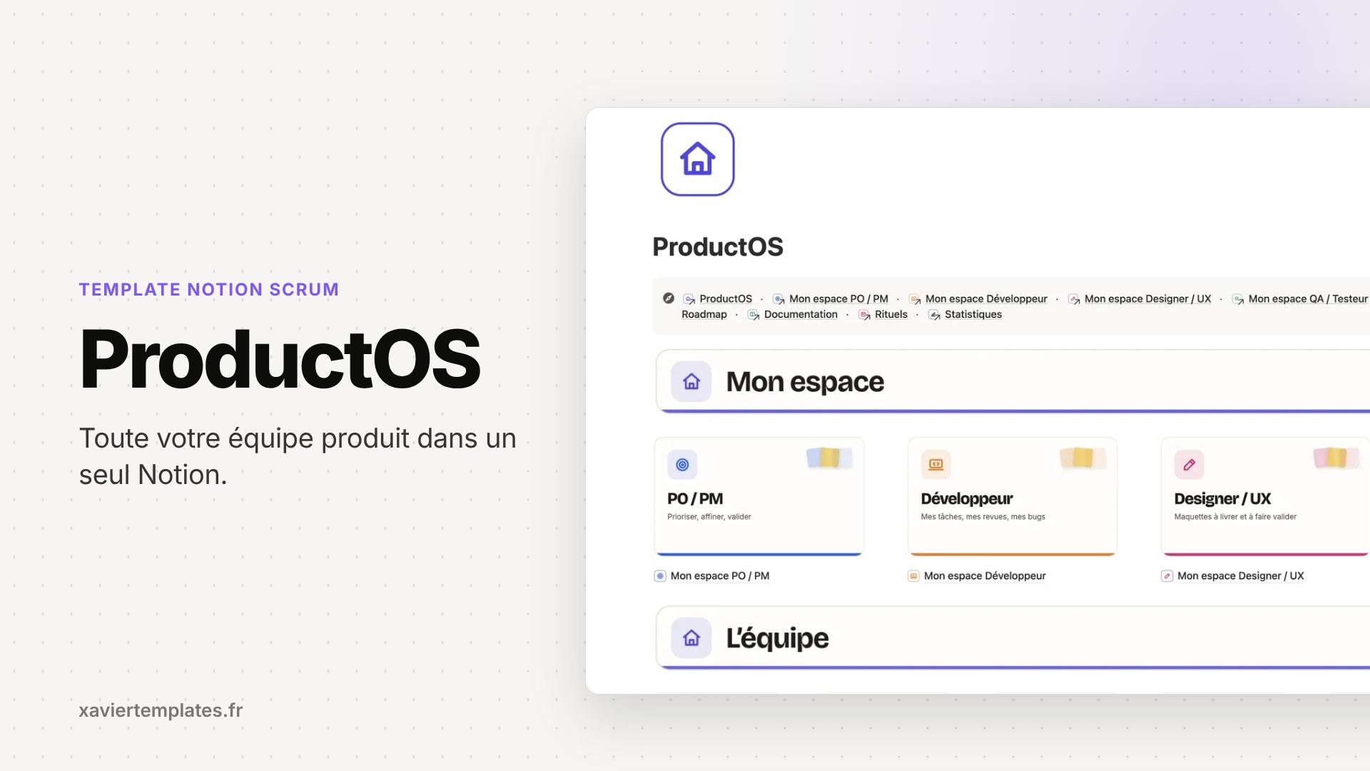 ProductOS : toute votre équipe produit dans un seul Notion
